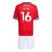 Manchester United Amad Diallo #16 Hjemmedraktsett Barn 2025-26 Korte ermer (+ Korte bukser)